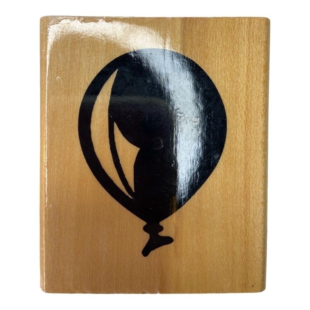 Anita's Sugarloaf Balloon Wooden Mounted Rubber Stamp Size B Size 2.5” x 3” NEW